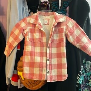 Baby gap Sherpa plaid jacket